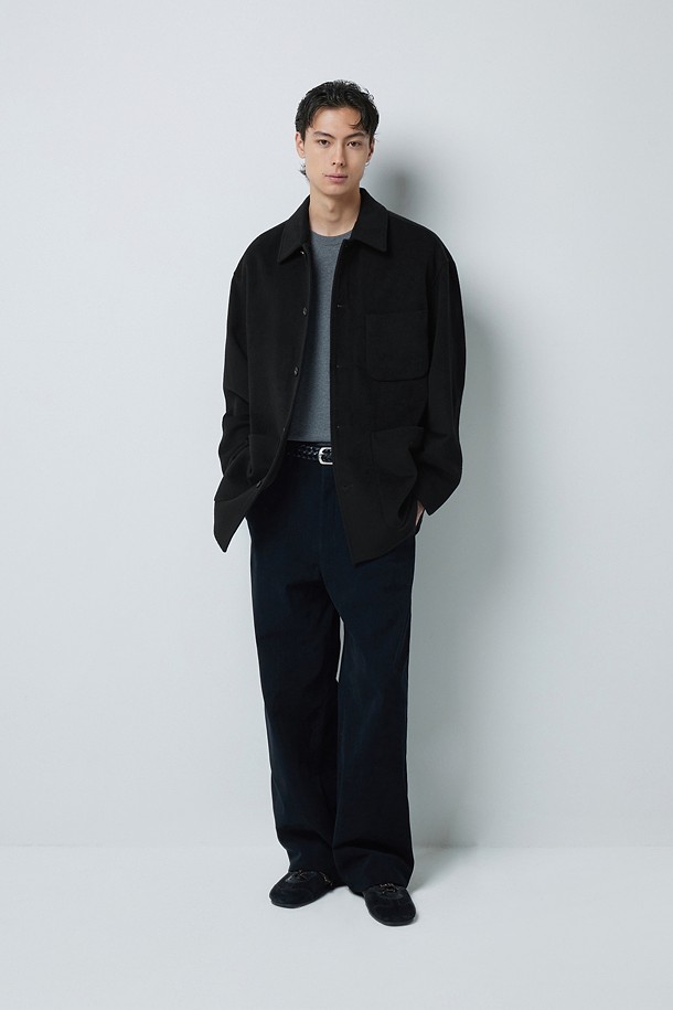 CASHMERE BLENDED 프렌치 워크 자켓 (247)_BLACK_4