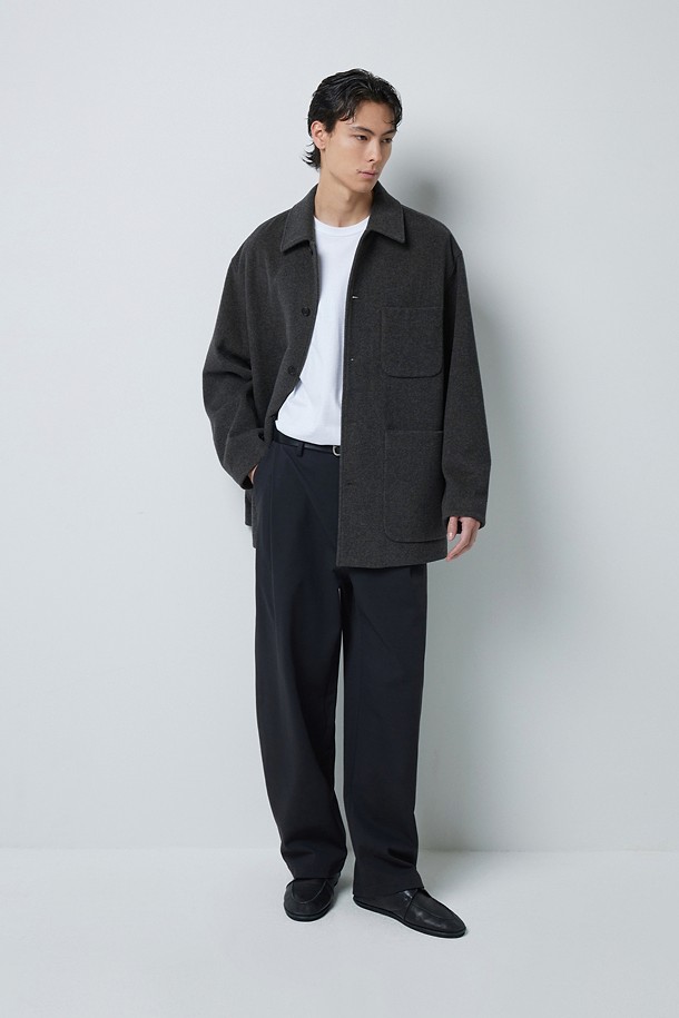 CASHMERE BLENDED 프렌치 워크 자켓 (247)_GREY_4