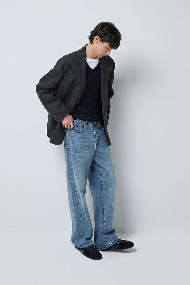 WOOL 헤링본 자켓 (247)_GREY_4