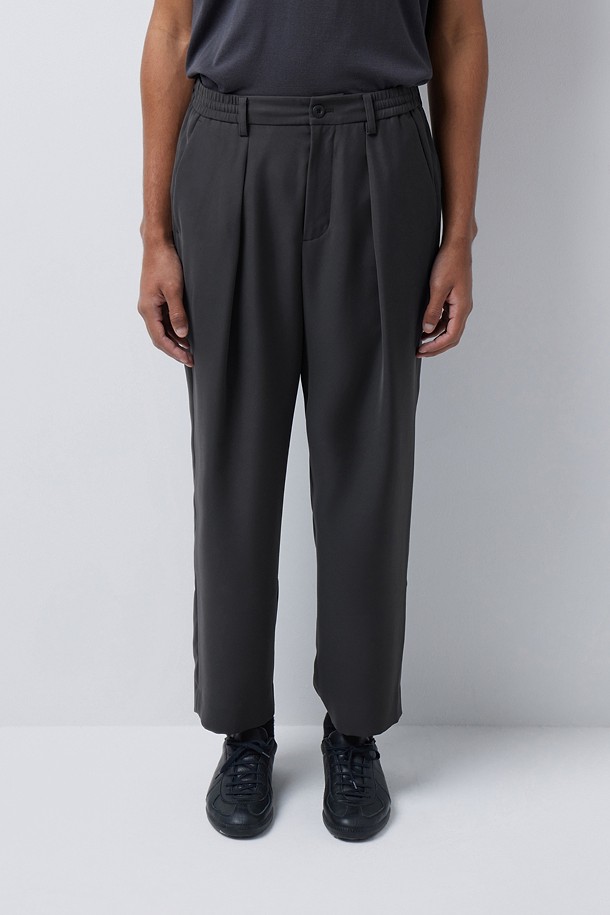 TEIJIN LUNALITE LOOSE TAPERED PANTS (247)_GREY_4