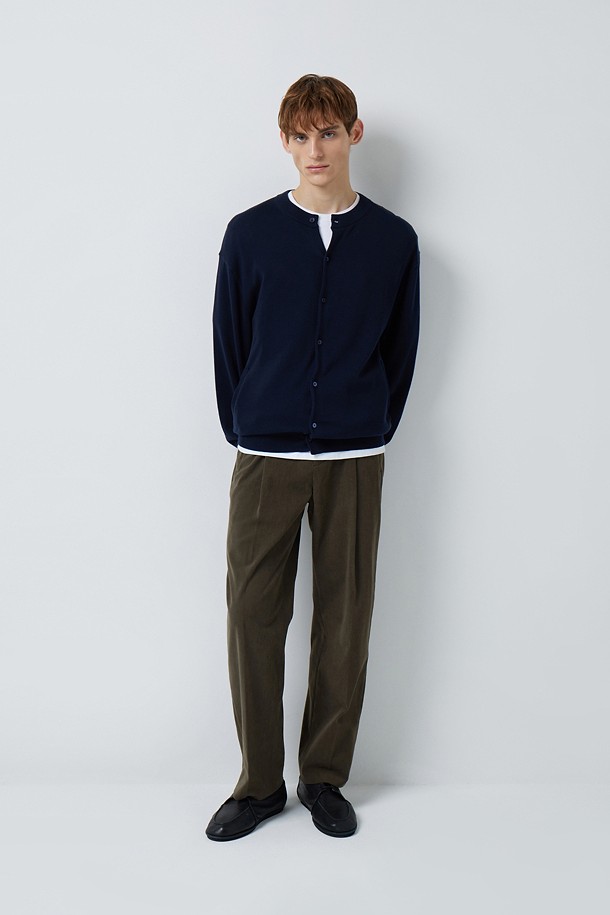 CORDUROY 세미 와이드 팬츠 (247)_BROWN_4