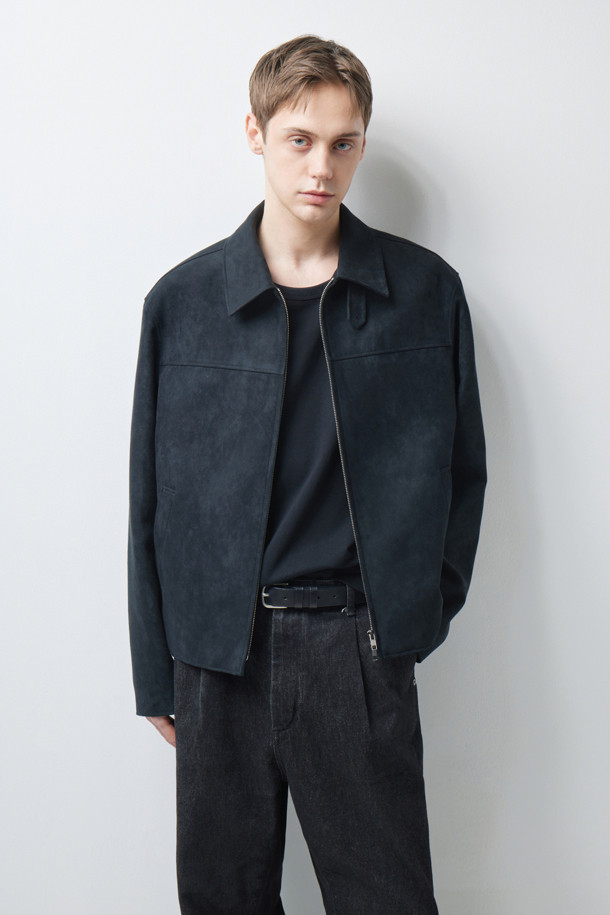 SUEDE CROP JACKET (247)_BLACK_4