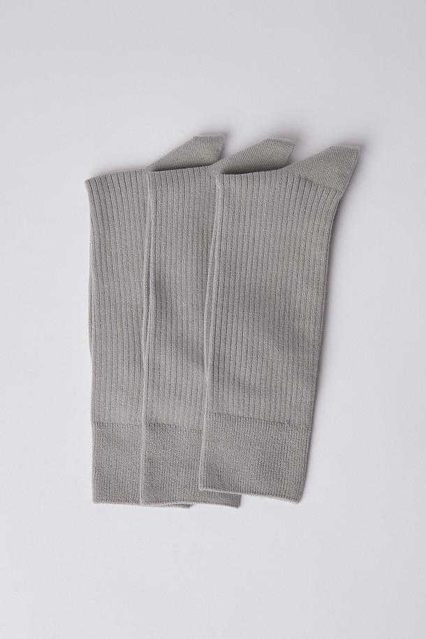 SUPIMA COTTON SOCKS 3PCS (247)_GREY_3