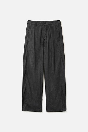 NON-FADE CURVED BELTED DENIM (ITALY FABRIC) (247)