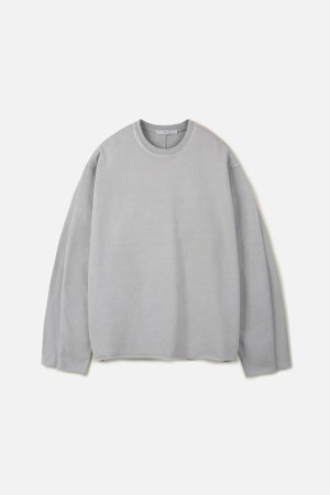 DYED WASHING RAW EDGE LONG SLEEVE (247)