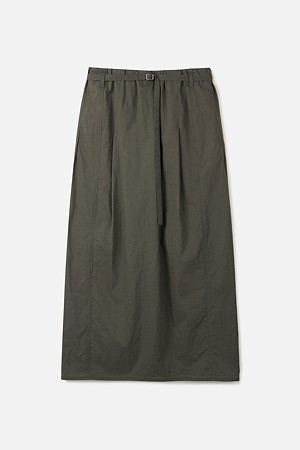 DYED WASHING BELTED MAXI SKIRT (247)