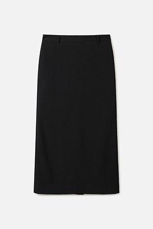 CREASE STRAIGHT MAXI SKIRT (247)