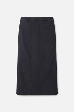 CREASE STRAIGHT MAXI SKIRT (247)