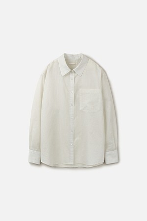 OVERSIZED SHEER STRIPE SHIRT (247)