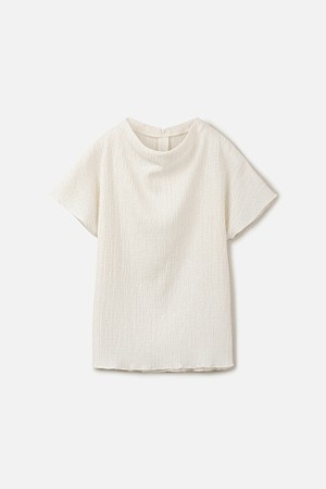 CREASE HALF SLEEVE BLOUSE (JAPAN FABRIC) 247