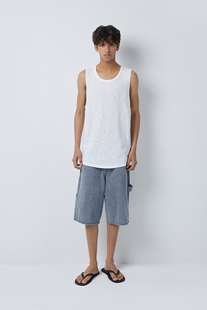 CHAINED WALE DENIM SHORTS (247)