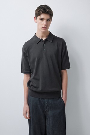 SUPIMA COTTON COLLAR H/S KNIT (247)