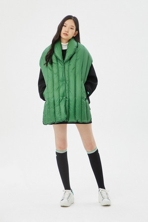 LOGO PADDED SHAWL_GREEN-a