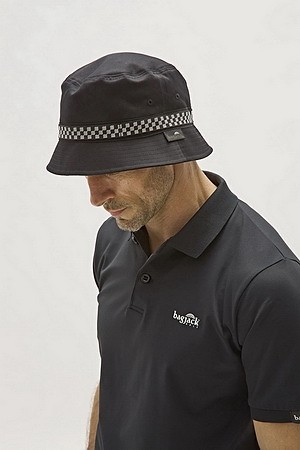 BJG Bucket Hat w/Checker/BLK x BLK/BGA-H04_BLACK-a
