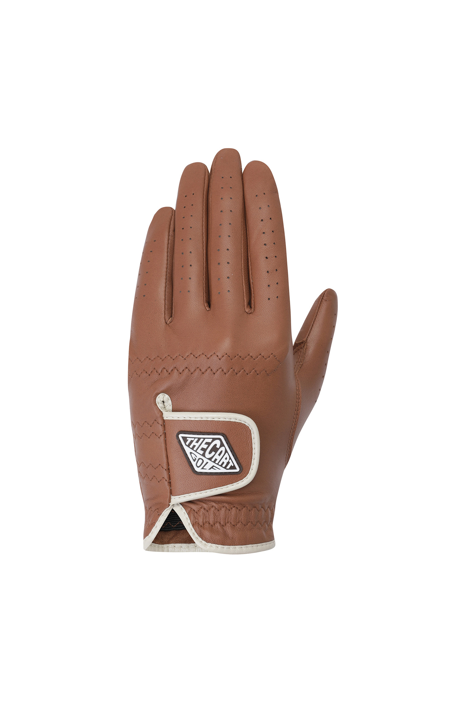 BROWN GOLF GLOVE (MEN)_THE CART/GOLF