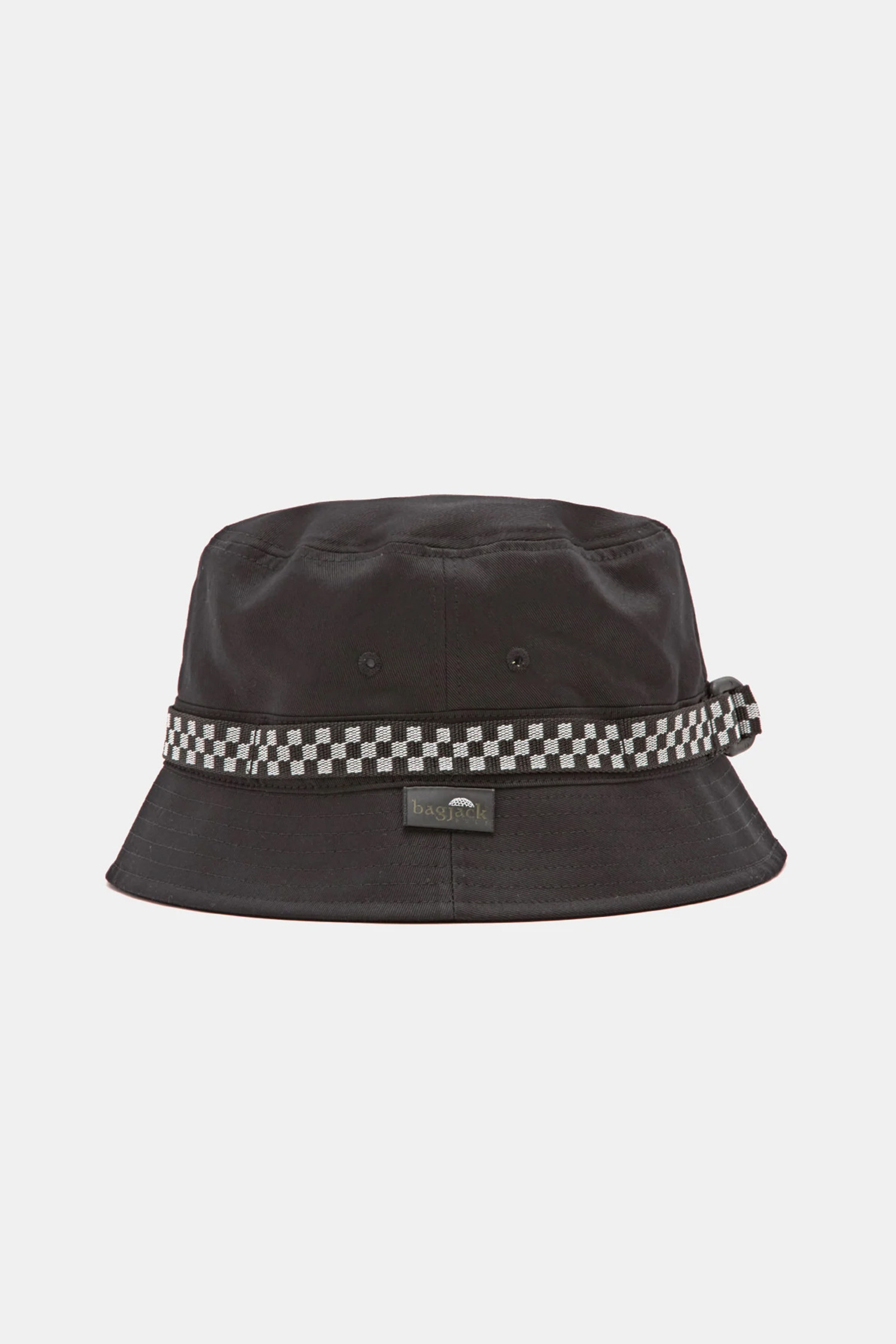 BJG Bucket Hat w/Checker/BLK x BLK/BGA-H04_BAGJACK GOLF