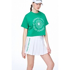 [단독] Mardi Mercredi Actif PLEATS MINI SKIRT LOGO NEEDLEWORK -a