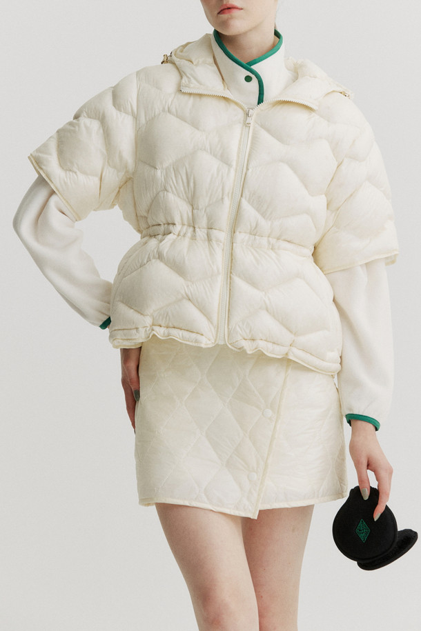 THE CART/DROP -  - HALF SLEEVE DOWN JACKET (WOMEN)