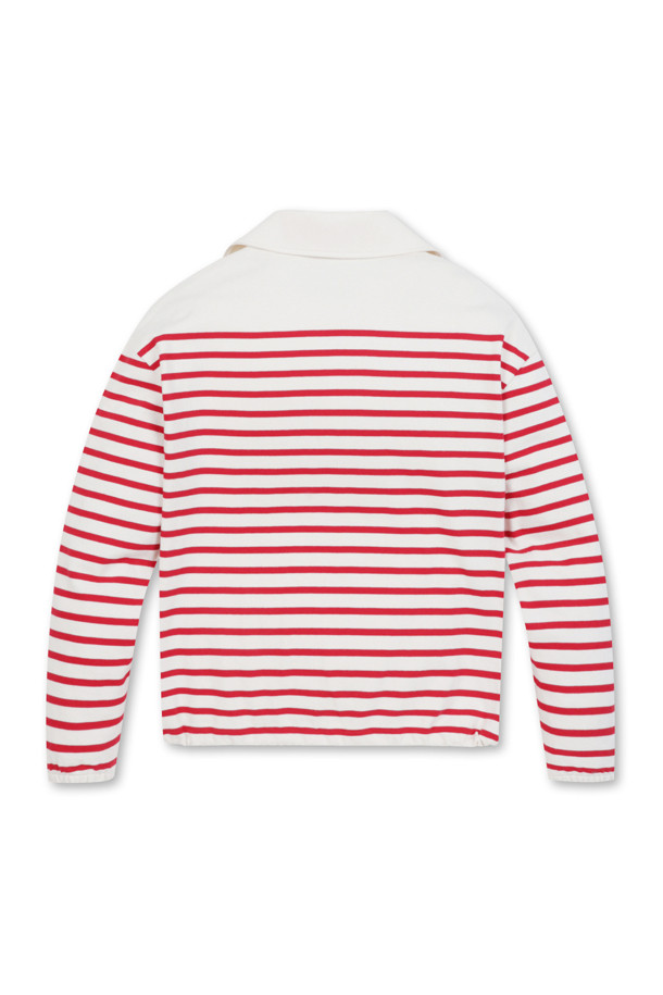 THE CART/DROP -  - STRIPE OPEN COLLAR T-SHIRTS (WOMEN)