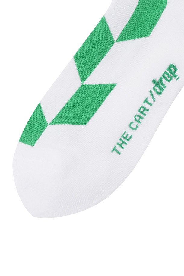 THE CART/DROP -  - DROP DIAGONAL PATTERN SOCKS (UNISEX)