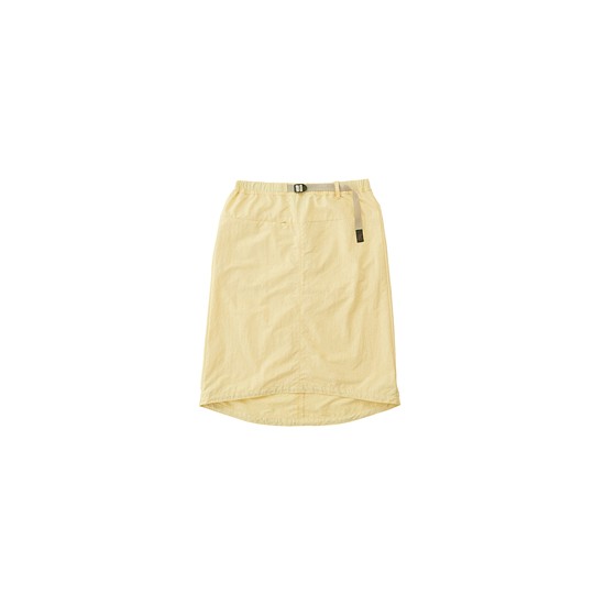 GRAMICCI NYLON PACKABLE MIDI SKIRT LEMON