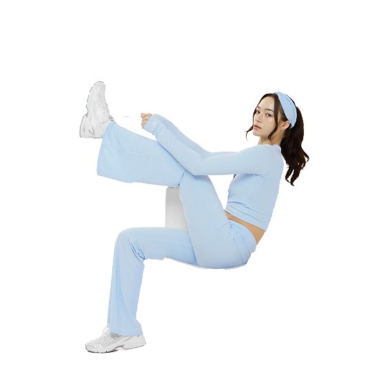 [GLOWNY] AIR FOLDING FLARE PANTS