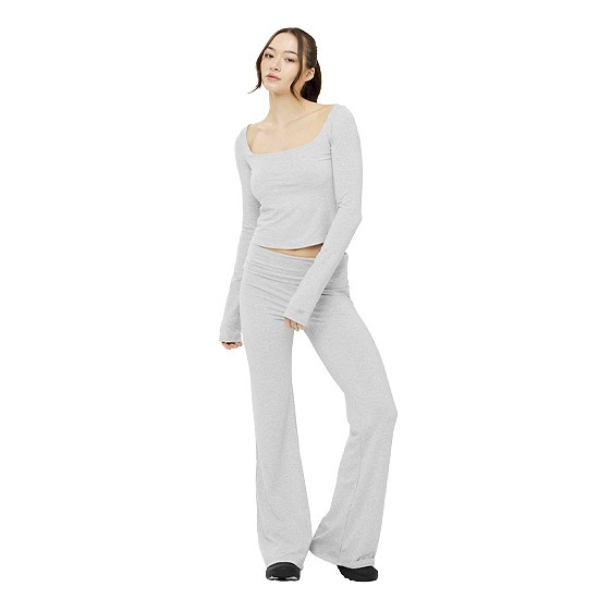 [GLOWNY] AIR FOLDING FLARE PANTS