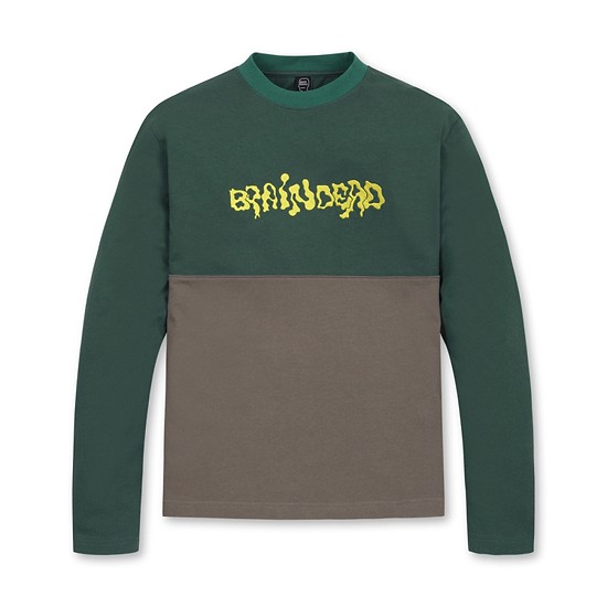 BRAIN DEAD Embroidered Football Longsleeve T-Shirt
