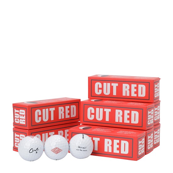 [컷골프] Cut Red White 2DOZEN (24BALL) RE-STOCK