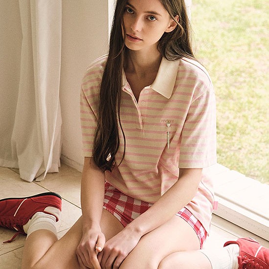 [Piv'vee X TCG] Stripe Tee Holder PK Shirt