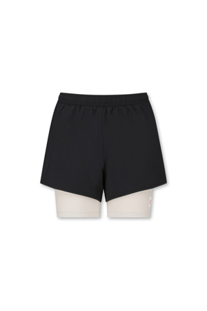 [디스트릭트비전] Women’s Layered Trail Shorts_BLACK-a