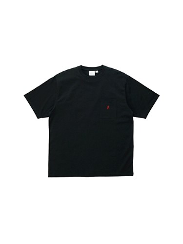 GRAMICCI UNI ONE POINT TEE VINTAGE BLACK-a