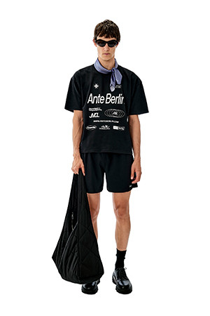 [ANTE BERLIN] RACING T-SHIRT_BLACK-a