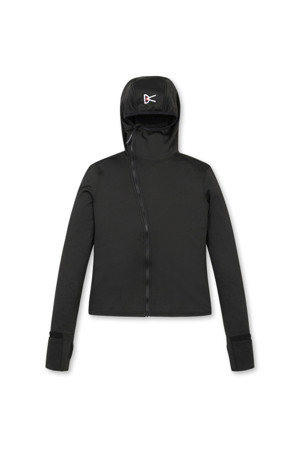 [디스트릭트비전] Women’s Hooded Fitted Grid Fleece_BLACK-a