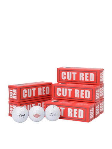 [컷골프] Cut Red White 2DOZEN (24BALL) RE-STOCK-a