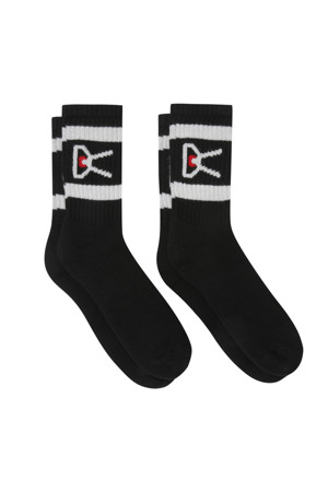 [디스트릭트비전] USA Cotton Socks (2 Pack)_BLACK-a