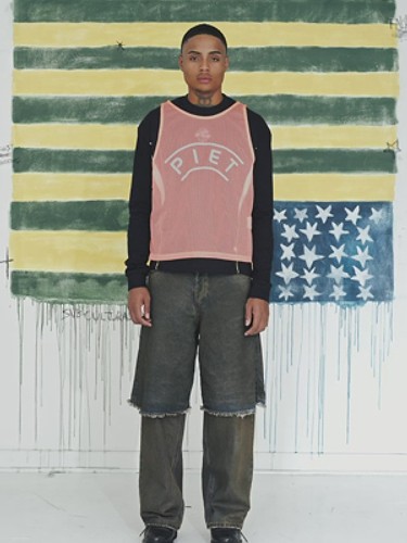 [피에트] Vest Long Sleeve T-shirt Black-a
