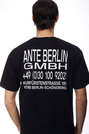 [안테 베를린] UNI STAFF T-SHIRT_BLACK-a
