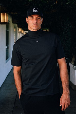 [스튜던츠 골프] Chaperone S/S Mock-Neck_BLACK-a