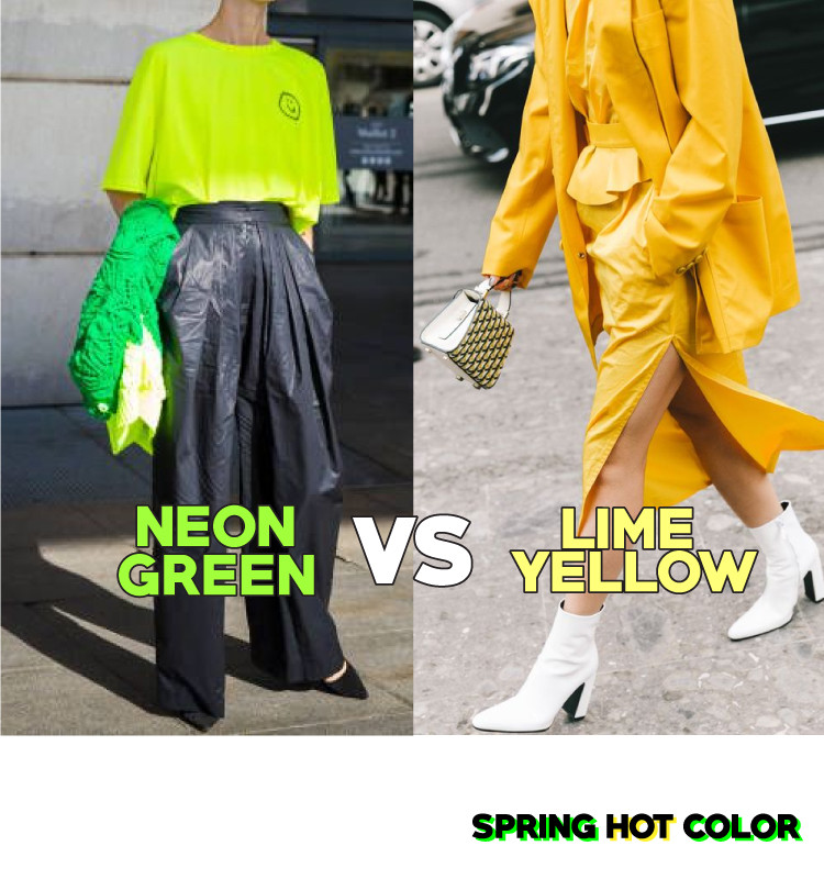 Neon Green vs Lime Yellow