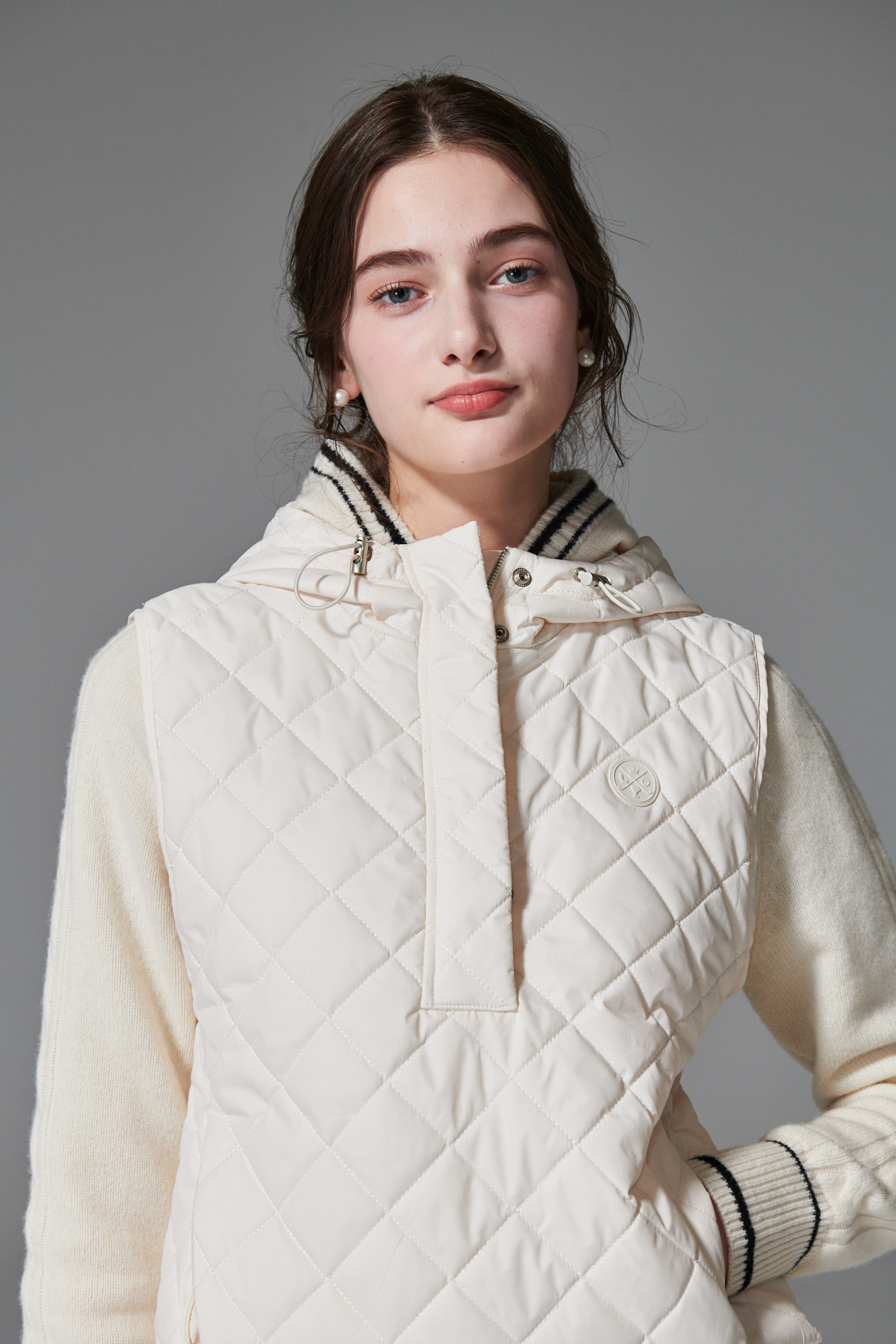 QUILTING HOOD VEST KLIMGOLF QUILTING HOOD VEST KLIMGOLF